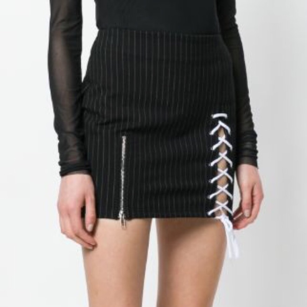 Danielle Guizio pinstripe skirt sz M fits like S